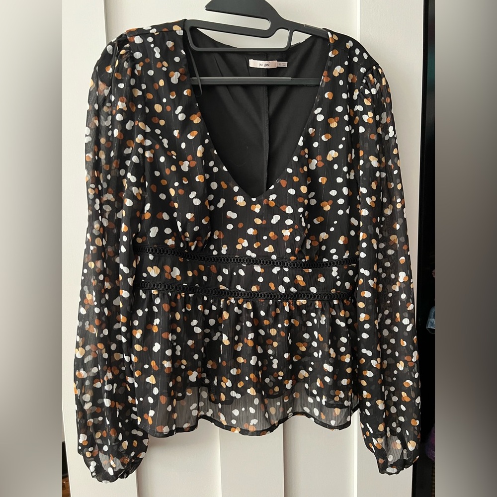 Polka dot blouse